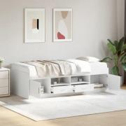 vidaXL Dagbädd med lådor utan madrass vit 90x190 cm