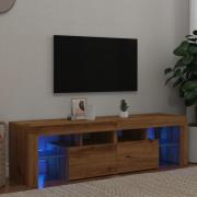 vidaXL TV-bänk med LED-lampor artisan ek 140x36,5x40cm konstruerat trä