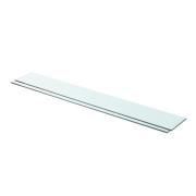 vidaXL Hyllplan 2 st glas genomskinlig 90x12 cm