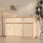 vidaXL Skänk 110x34x75 cm massiv furu