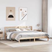 vidaXL Sängram utan madrass 180x200 cm massiv furu
