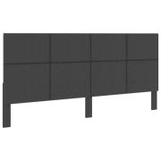 vidaXL Sänggavel mörkgrå tyg 200x200 cm