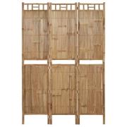vidaXL Rumsavdelare 3 paneler bambu 120x180 cm