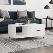vidaXL Soffbord vit 90x50x40 cm konstruerat trä