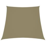 vidaXL Solsegel oxfordtyg trapets 3/4x3 m beige