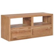 vidaXL TV-bänk 90x30x40 cm massiv teak