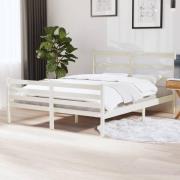 vidaXL Sängram massiv furu 140x190 cm