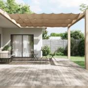 vidaXL Markis vertikal taupe 140x800 cm oxfordtyg