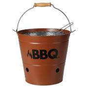 ProGarden Eldhink med grill BBQ 26 cm mörk orange