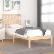 vidaXL Sängram massiv furu 100x200 cm