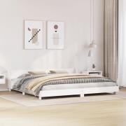 vidaXL Sängram utan madrass vit 180x200 cm massiv furu