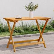 vidaXL Hopfällbart trädgårdsbord 90x52,5x65 cm massivt akaciaträ