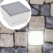 vidaXL Marklampor LED 12 st 100x100x68 mm