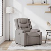 vidaXL Reclinerfåtölj taupe tyg