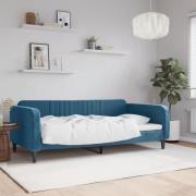 vidaXL Dagbädd blå 100x200 cm sammet