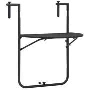 vidaXL Balkongbord brun 60x64x83,5 cm plast konstrotting