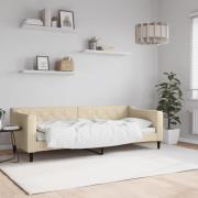 vidaXL Dagbädd gräddvit 80x200 cm tyg