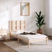 vidaXL Sängram massivt trä 75x190 cm