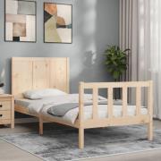 vidaXL Sängram utan madrass 100x200 cm massiv furu