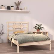 vidaXL Sängram massivt trä 90x190 cm
