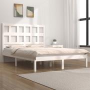 vidaXL Sängram utan madrass vit 160x200 cm massiv furu
