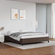 vidaXL Sängram brun 180x200 cm konstläder