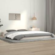 vidaXL Sängram vit 140x190 cm massiv furu