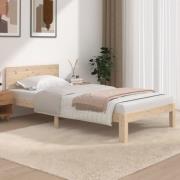 vidaXL Sängram massiv furu 100x200 cm