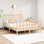 vidaXL Sängram utan madrass 120x200 cm massiv furu