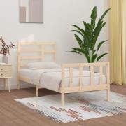 vidaXL Sängram utan madrass 100x200 cm massiv furu