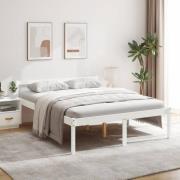 vidaXL Säng vit 160x200 cm massiv furu