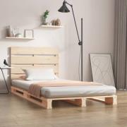 vidaXL Sängram utan madrass 100x200 cm massiv furu