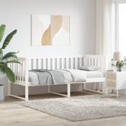 vidaXL Dagbädd utan madrass vit 90x200 cm massiv furu