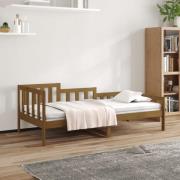 vidaXL Dagbädd honungsbrun 90x190 cm massiv furu