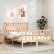 vidaXL Sängram utan madrass 140x200 cm massiv furu