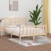 vidaXL Sängram utan madrass 120x200 cm massiv furu
