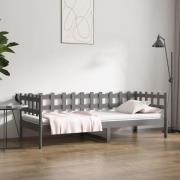 vidaXL Dagbädd grå 80x200 cm massiv furu