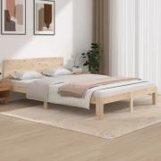 vidaXL Sängram massiv furu 140x200 cm
