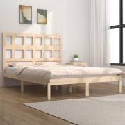 vidaXL Sängram utan madrass 200x200 cm massiv furu