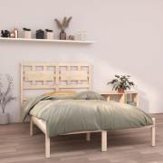 vidaXL Sängram massivt trä 135x190 cm