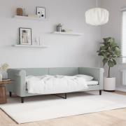 vidaXL Dagbädd ljusgrå 90x190 cm sammet