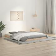 vidaXL Sängram 135x190 cm massiv furu