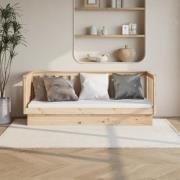 vidaXL Dagbädd utan madrass 75x190 cm massiv trä furu
