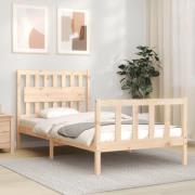vidaXL Sängram utan madrass 100x200 cm massiv furu