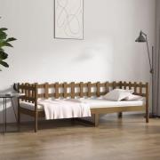 vidaXL Dagbädd honungsbrun 90x200 cm massiv furu