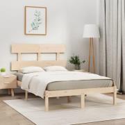 vidaXL Sängram massivt trä 140x190 cm