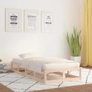 vidaXL Sängram 100x200 cm massivt trä