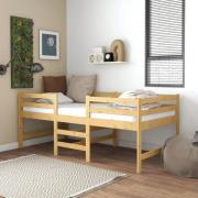 vidaXL Sängram utan madrass 90x200 cm massiv furu