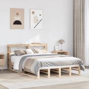 vidaXL Sängram utan madrass 120x190 cm massiv furu