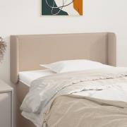 vidaXL Sänggavel med kanter cappuccino 93x16x78/88 cm konstläder